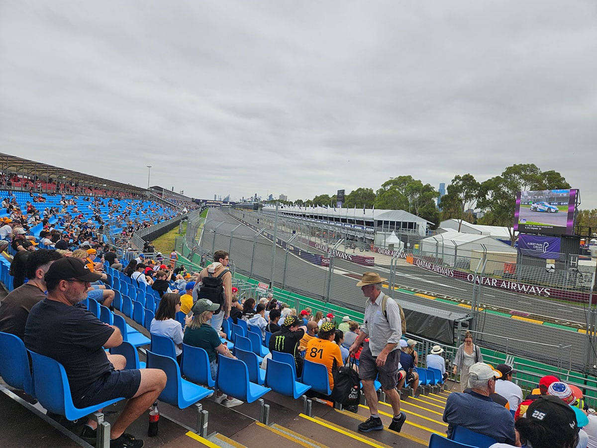 prost grandstand view left