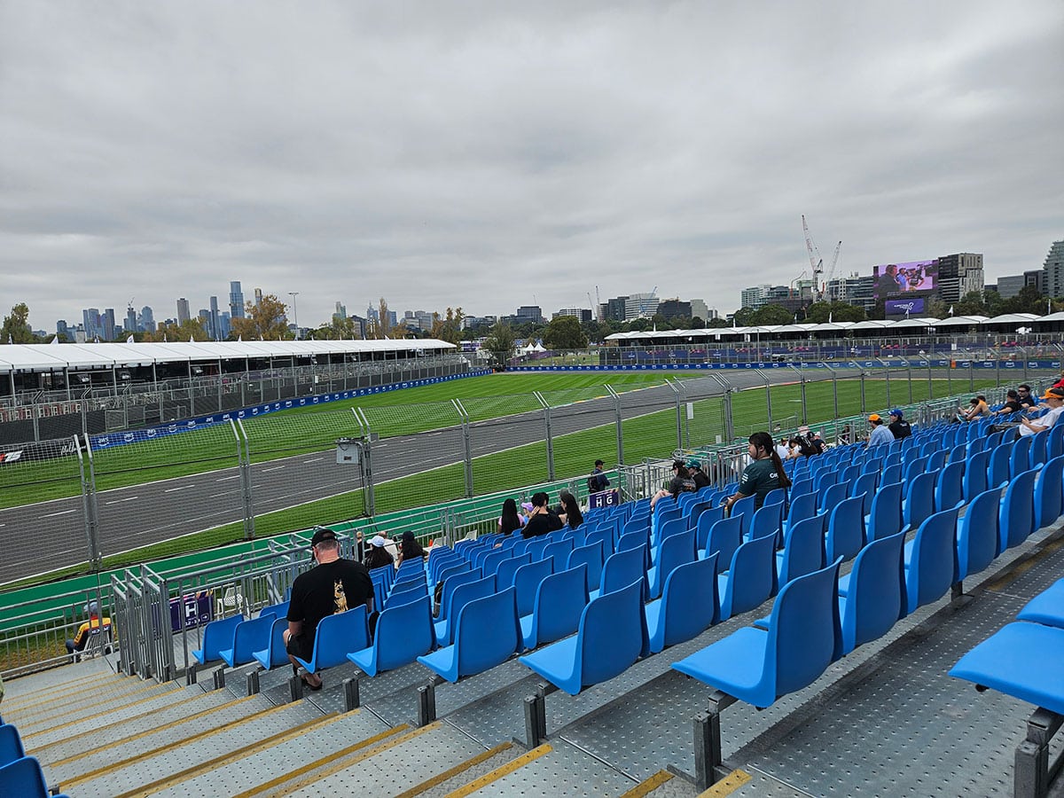 View from Schumacher Grandstand