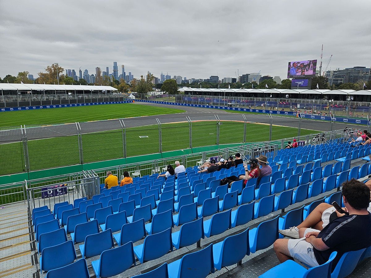 schumacher grandstand turn 14 view