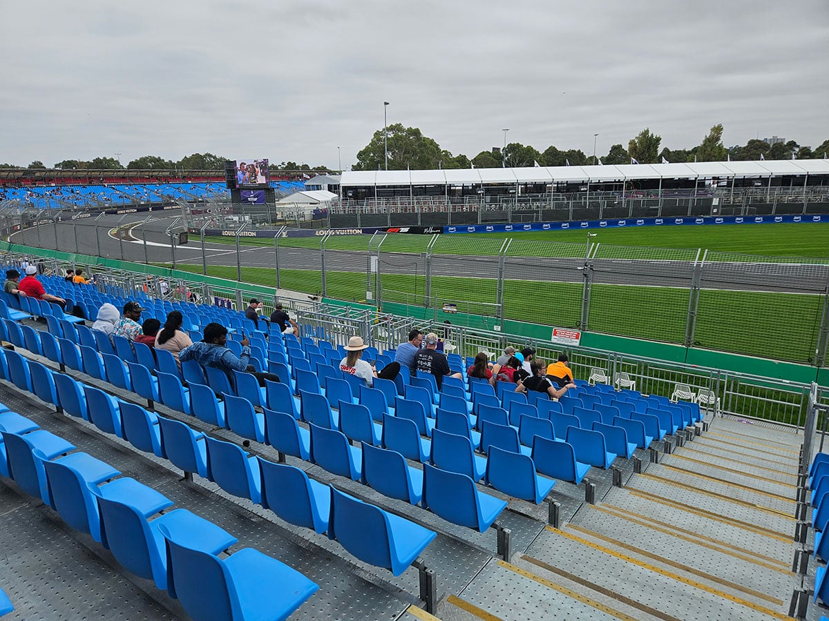 View from Schumacher Grandstand