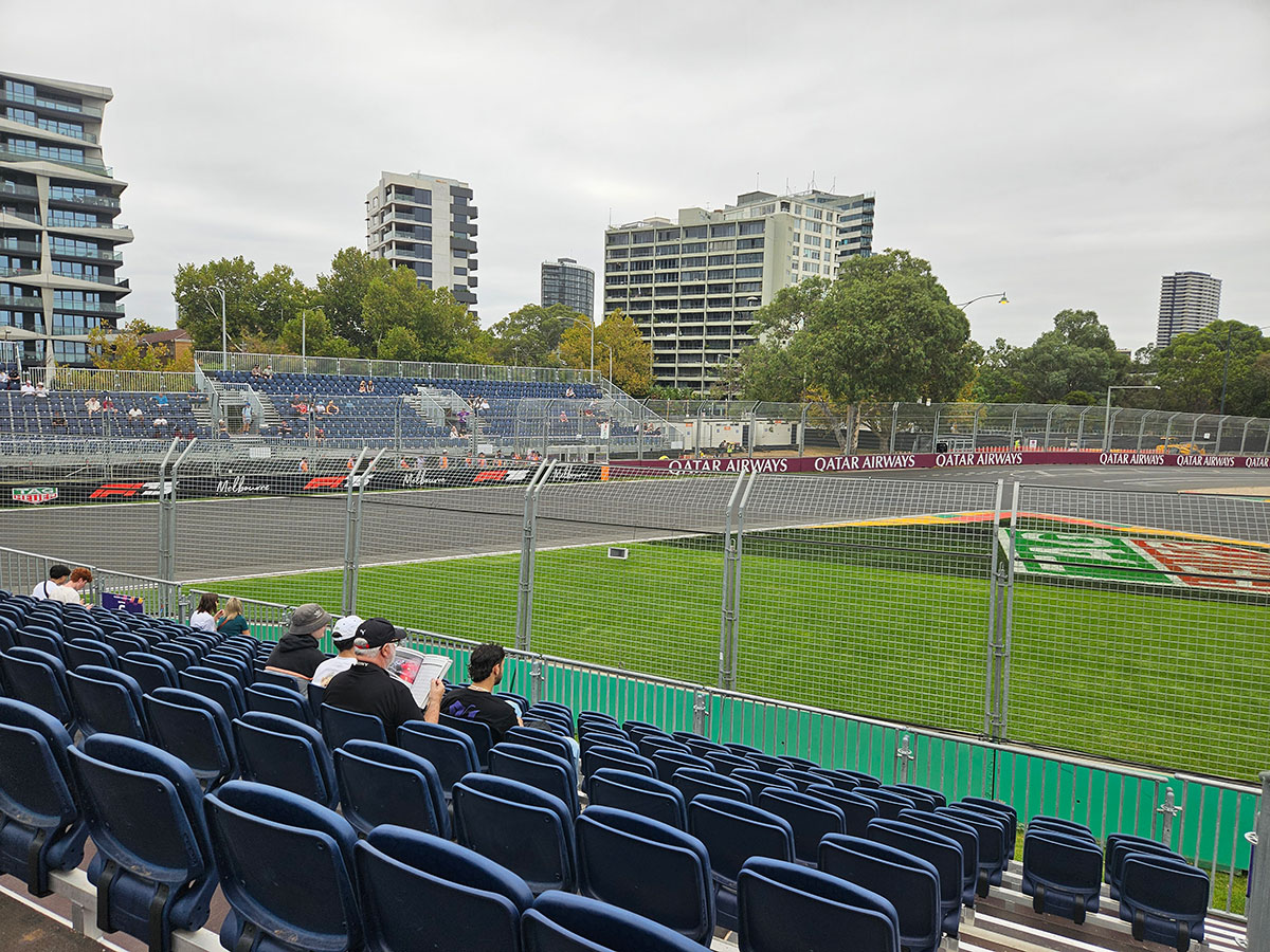 webber grandstand view left