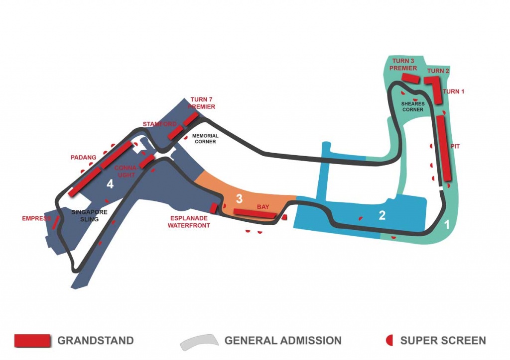singapore circuit grandstand map